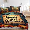 3pcs Halloween Decorations Duvet Cover Set, Cover For Bedroom Guest Room (1 Duvet Cover + 2 Pillowcase, Without Quilt),  yy250922230