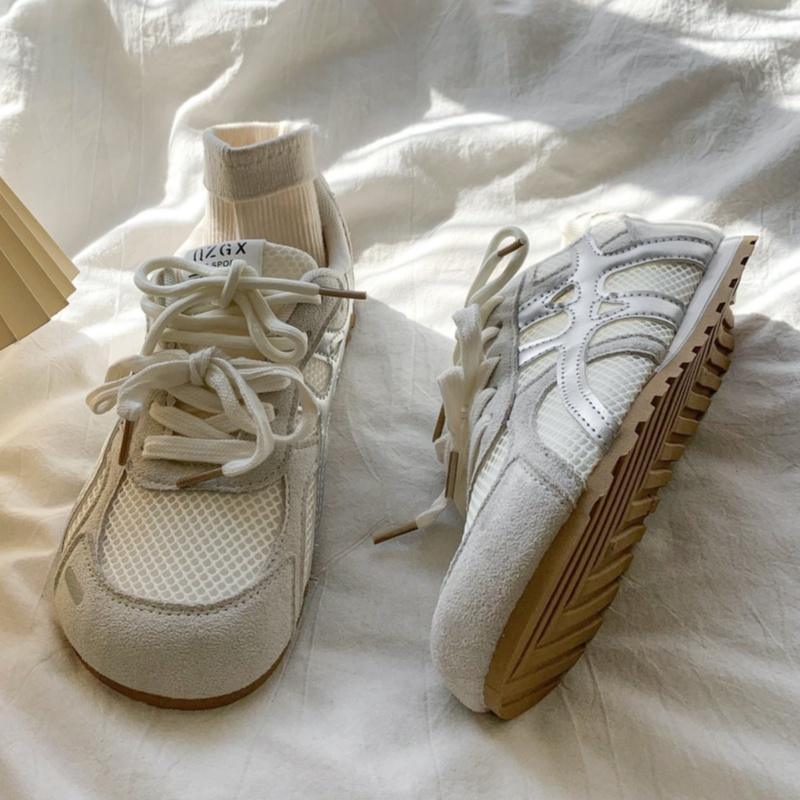 Fashion 2025 Spring Autumn New Fashion Korean Style Soft Bottom Anti Slippery Sneakers Casual Versatile Running Comfy Women Sneakers
