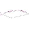 VidaXL Dessus de table 100x80x2,5 cm bord vivant bois massif manguier 370772