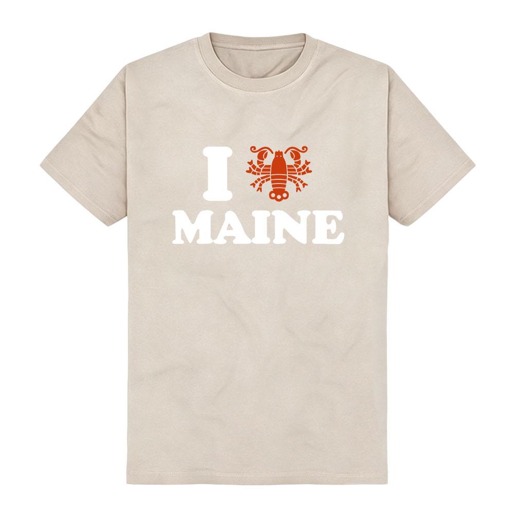 TV Series Reacher 2026 Unisex Short Sleeve T‑Shirt I Love Maine Lobster Graphic Print Tees Casual O‑Neck Loose Tops Men Women