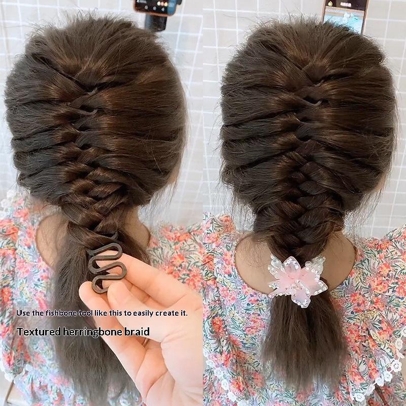 5Pcs Multi-Purpose Hairstyle Design Tool Fishbone Hairstyle Tool Magical Braid Design Tool Hairstyling And Beauty Tool