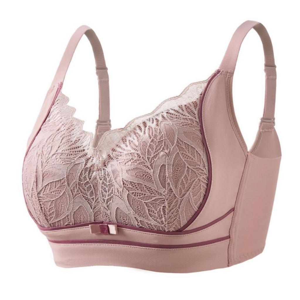 Lace Without Steel Ring, Large Size, Large Chest, Small Adjustment Type, Closed Breast Bra Cover Gathers Comfortably, New Model
