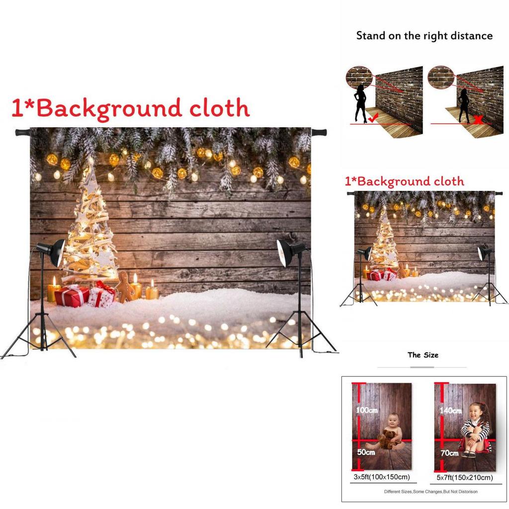 Christmas Theme Photography Backdrop For Kids Studio Photo Prop With Canvas