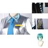 Men's High-quality Hatsune Miku Vocaloid Pu Cosplay Shirt Tie Pants Wig Set For Holidays