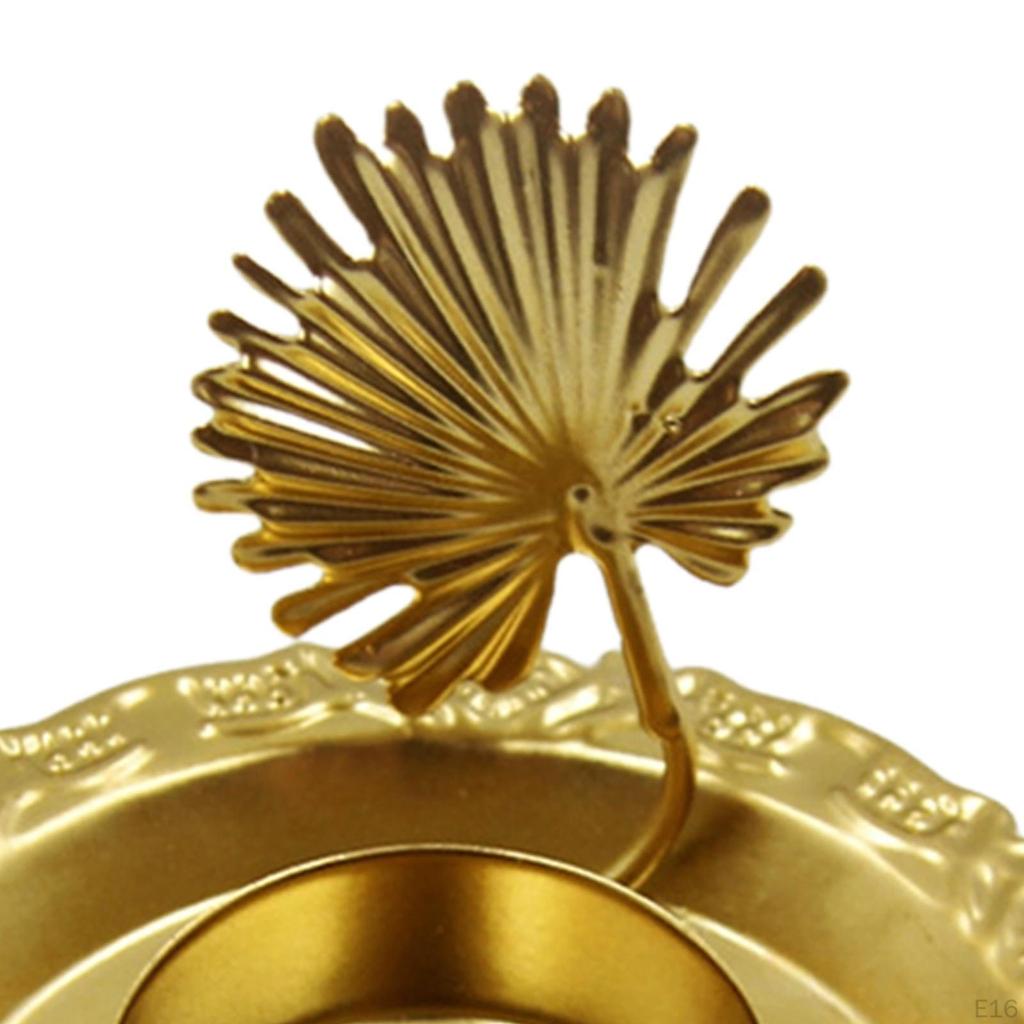 Candle Holder Metal Candlestick Gifts Stand Table Centerpiece Ornament for Dining Room