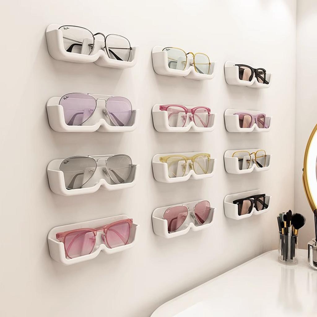 Wall-Mounted Glasses Storage Box Fine Workmanship with Strong and Durable Material Suitable for Variety of Wall Materials