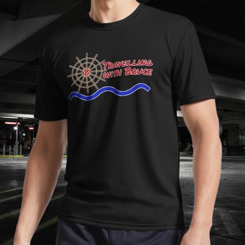 Travelling with Bruce Wave Logo T-Shirt Funny Logo American T-shirt S to 5XL L