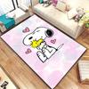 Snoopy Cartoon Print Rug Mat, Decorative Rug for Home, Bedroom, Bedside, Doormat, Bathroom Mat, Gift for Friends and Family.