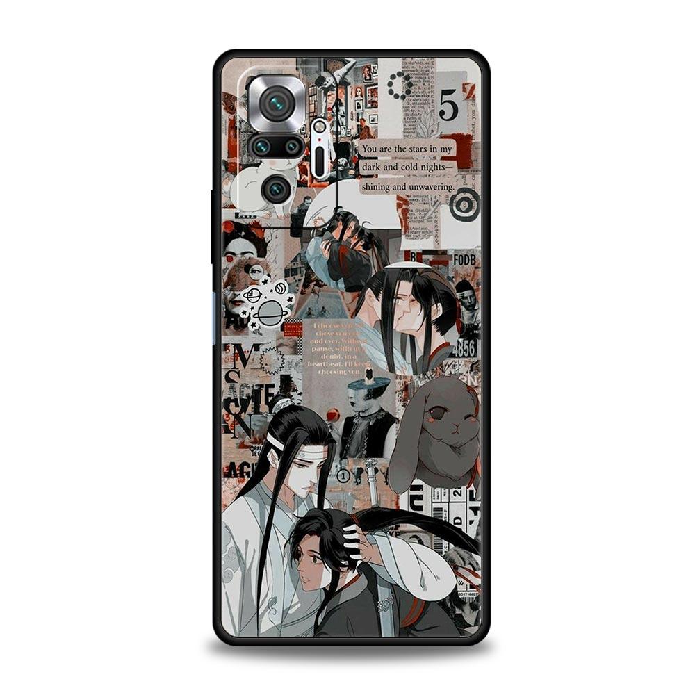 Anime Mo Dao Zu Shi Wei Wuxian Etui na telefon dla Xiaomi Redmi Note 12 11 10 Pro 9S 9 8 7 9T 8T 9C 9A 8A 12 11T 5G K50 Gaming Cover