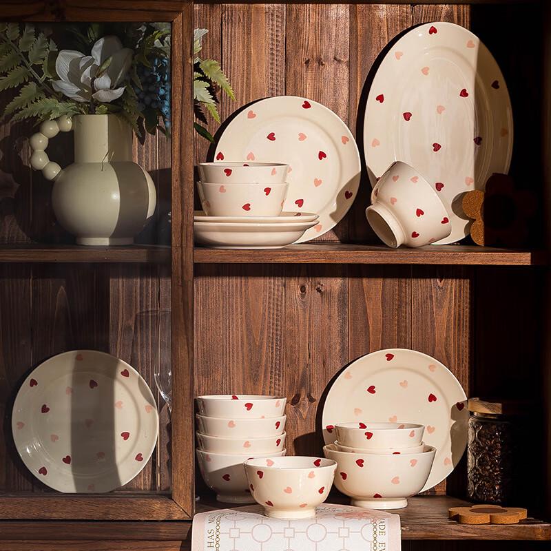 Mod Lancaster Cream Style Ceramic Dinnerware Set