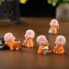 Creative Resin Ornaments Multiple Styles Small Monk Garden Terrarium Mini Figurine Miniatures Micro Landscape Decor