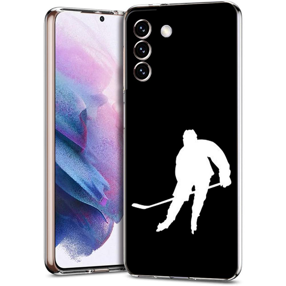 Ice Hockey Rink Phone Case For Samsung Galaxy S24 Ultra S23 FE S22 S20 S21 5G S10 S9 Plus S10E S8 Soft Silicone Clear Cover