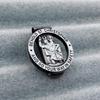 Catholic Enamel Pin Button Badge Christian Saint Car Visor Clip Medals Pin for Safe Journey Travel Blessing
