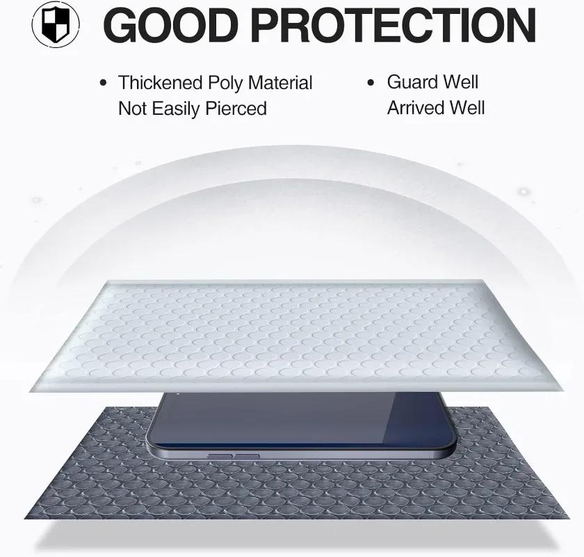 Wholesale White Bubble Envelopes Bag Waterproof Foam Bubble Mailers Shipping Envelope Bags Plastic Self Sealed Packing Pouches