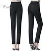 Mother Spring Pants High Waist Casual Stretch Pockets Solid Color Match Top Slim Fit Plus Size Pencil Women Clothing