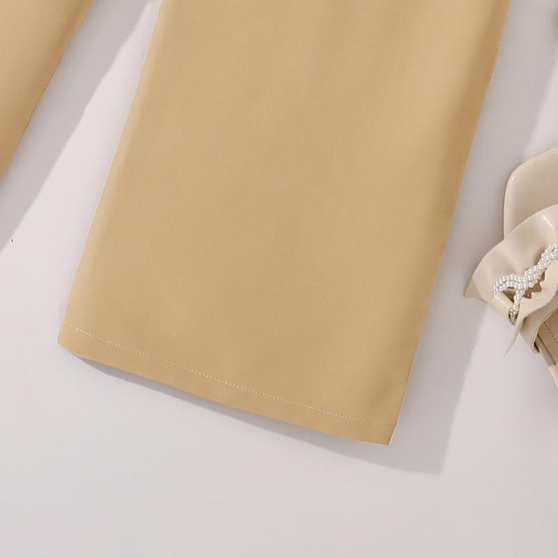 New Girls Suit Summer Suspenders + High Waisted Wide Leg Trousers Children 8-12Y Casual Suit