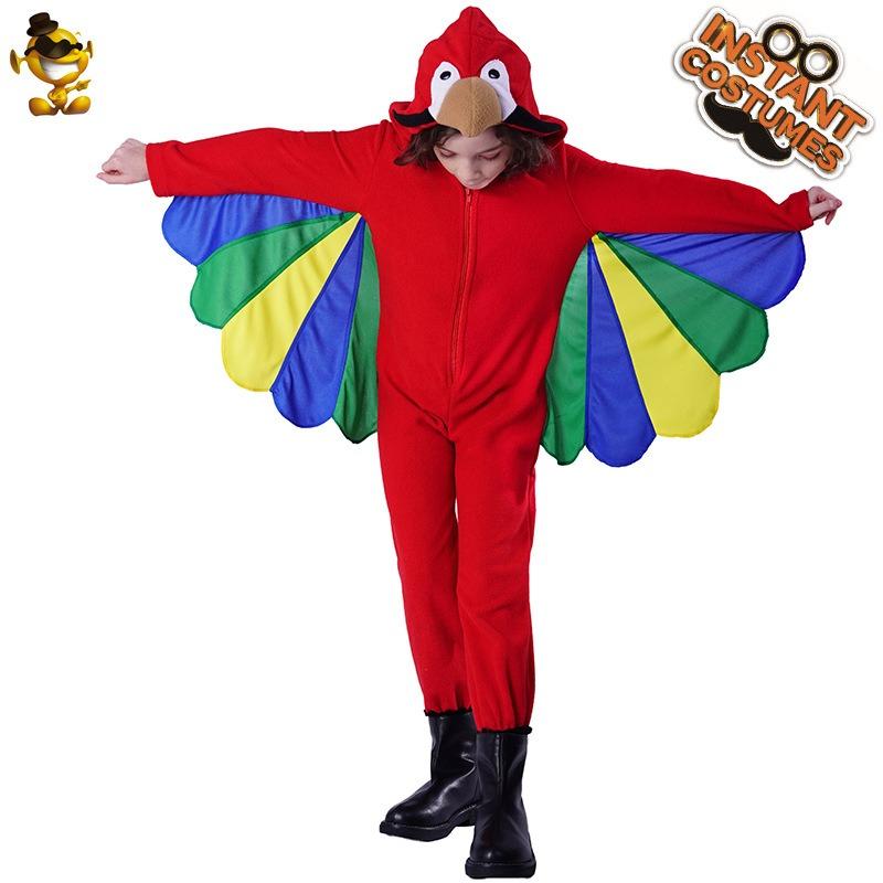 Halloween Children's Cute Parrot Show Props Costumes Children's Animal Cosplay Stage Performance Costumes