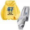 Steal a Brainrot Tracksuit 67 Six Seven Print Kid's Clothes Hoodie+Pants Suit 2pcs Set Boy Girl Children Holiday Gifts