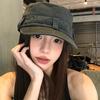 2025 new outdoor leisure equestrian hat women's retro old face small flat edge cap beret