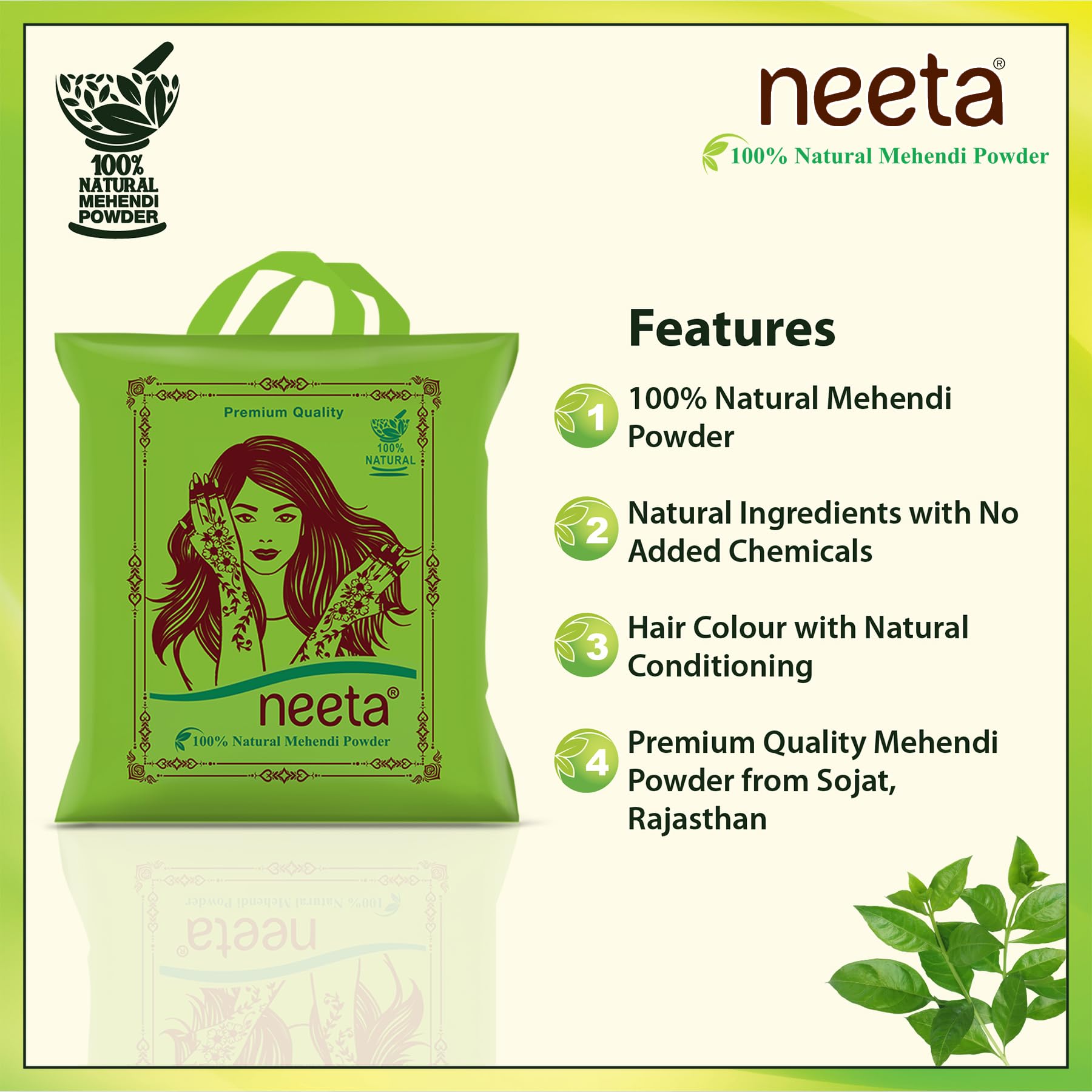 Neeta Pure Natural Henna Powder 1kg