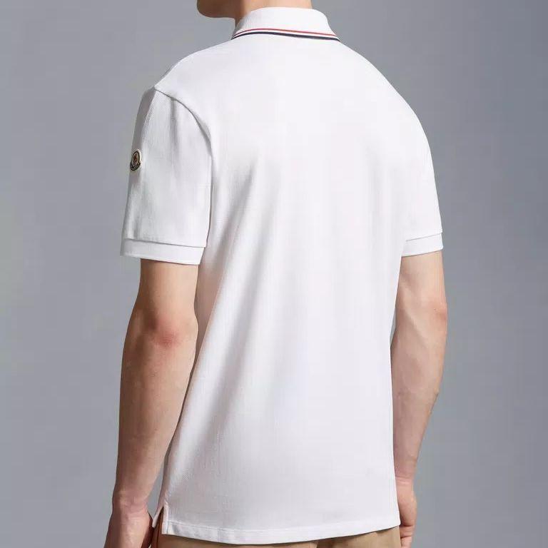 Moncler Logo Patch Short Sleeved Polo Shirt I20918A0000684556002
