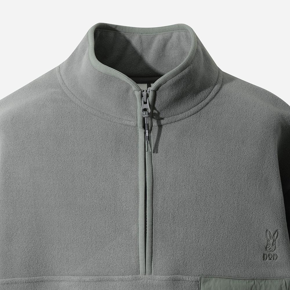 Dod Heatrest Fleece Zip-Up Anorak (Grey)