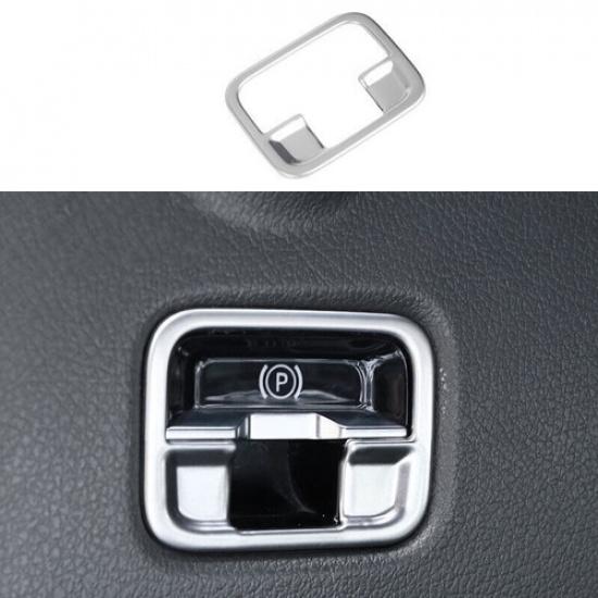 For Benz EQE EQS - Silver Steel Inner Electronic Brake Cover Trim 1PCS