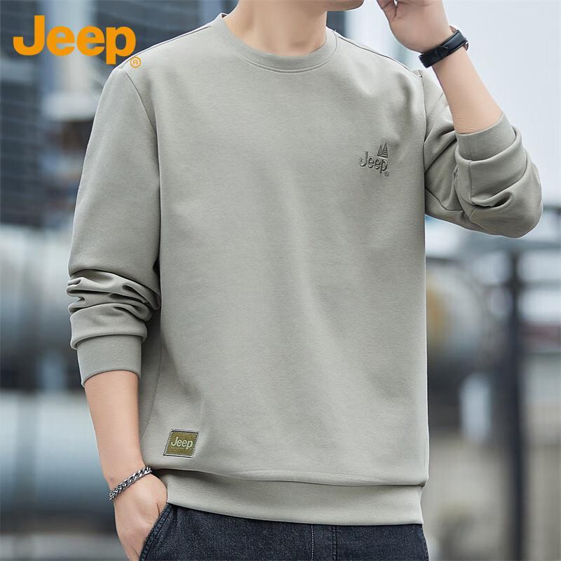 JEEP Men's Crew Neck Long Sleeve Sweatshirt
