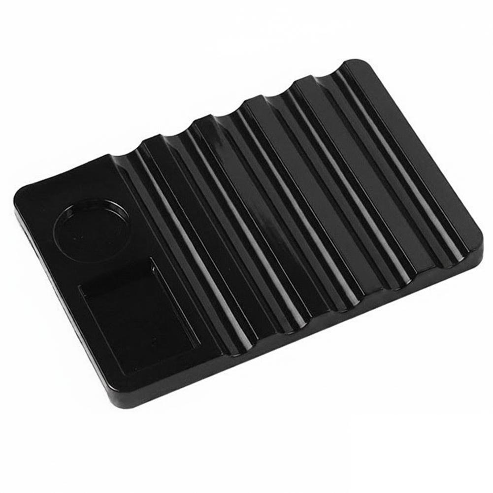 Acrylic Nail Art Brush Holder 1pc 5-Compartment Stand With Mixing Palette Tool Organizer For UV Gel Pen Display Manicure