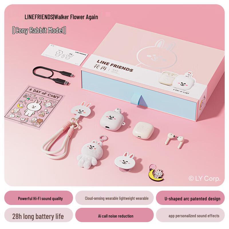

Edifier LINE FRIENDS Cony True Wireless Semi-in-ear Earbuds Gift Set