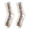 Mode Klassische Damen Blumen Kleid Socken Famale Niedlich Frühling und Herbst für Frauen Niedliche Socken Kreative Geschenke Zubehör