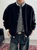 2025 Herr Tidig Höst Latsam Stil Tvådelat Utseende Stickad Cardigan Tröja - Knappad, Lös, Mångsidig Topp