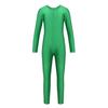 Girls Long Sleeve Zippered Ballet Dance Gymnastics Jumpsuit Unitard Dancewear Practice Outfit
