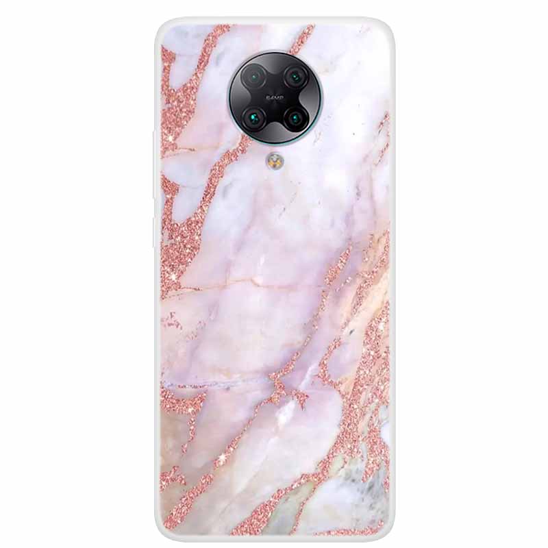 For Poco F2 Pro Case 6.67'' Clear Marble Soft TPU PocoF2 Pro F 2 F2Pro Phone Cover For Xiaomi Poco F2 Pro Shells Cartoon Fundas