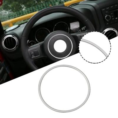 1pcs Car Exquisite Steering Wheel Center Trim Ring For Compass 2010-2015 For Patriot 2011-2015 For Grand For Cherokee 2011
