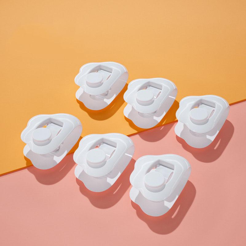 

6 шт., зажимы для одеяла в форме облака, зажимы, крепления без иглы, безопасный бытовой фиксатор простыни белый