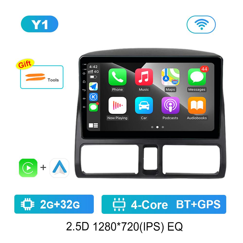 

Операционная система Android для Honda CR-V CRV 2 2001 - 2006 Автомагнитола Мультимедийный плеер 4G Bluetooth WiFi GPS Навигация IPS Экран Автоинструменты