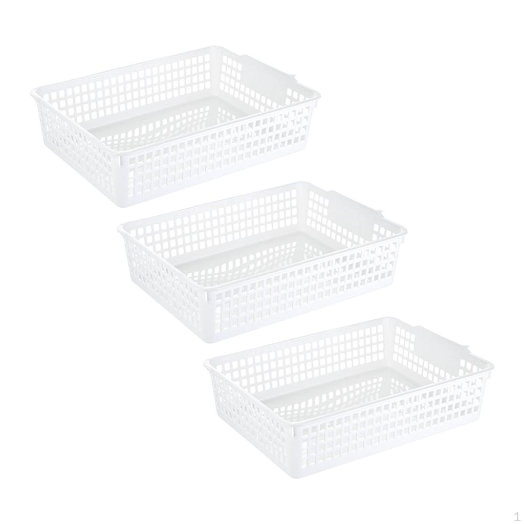 3 Pack Nursery Storage Bins, Versatile Cosmetic Baskets for Kitchen and Dining Areas