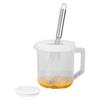 1Pc Large Capacity Baking Measuring Cup Scale Kitchen Mixing Bowl with Lid Transparent Plastic Mixing Cup for Home Tools