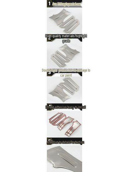 Jaguar 16 F Schweller & Stoßfänger Edelstahl Willkommenspedalstreifen Patch