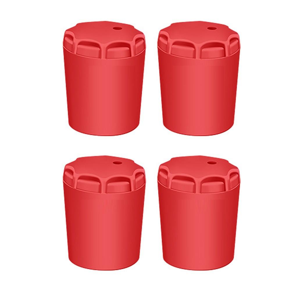 Fishing Rod End Cap Protector 4pcs Silicone Set for Lure and Bait Rods