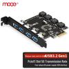 Placă de expansiune MOGE PCIe la 4 porturi USB 3.0