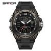 SANDA SD6252 Student Watch For Outdoor Sports Multifunctional Waterproof Should Be LED Men's Electronic Clock