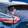Cherry Blossom Flower Car Stickers, Waterproof Sakura Vinyl Decals, Creative Exterior Decor for Auto Window and Laptop Notebook