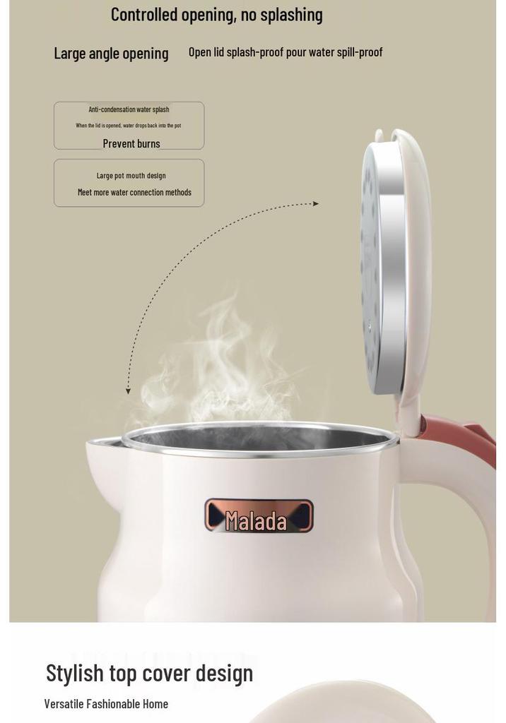 Stainless Steel Electric Kettle with Boil & Keep-Warm Functions, Large Capacity, Baby & Pregnancy Safe, Boil & Constant Temperature Pot