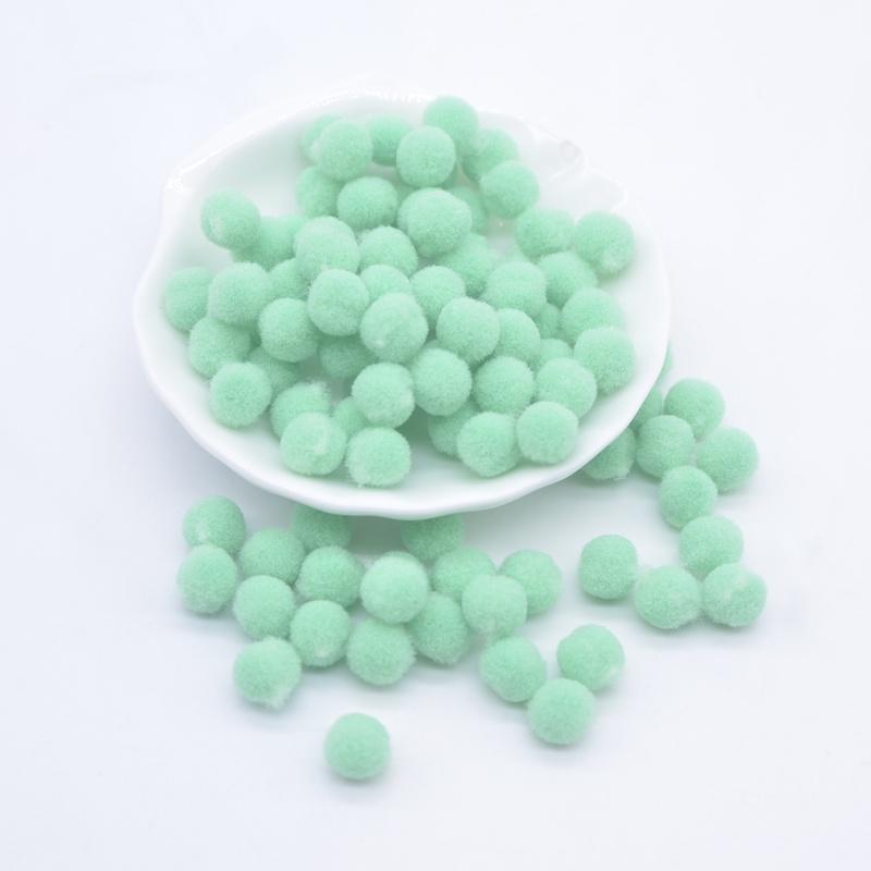 200Pcs 8mm Colorful Elastic Ball DIY Sewing On Patches Home Decoration Appliques Crafts Accessories