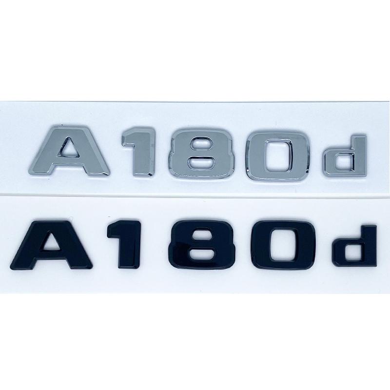 3D Buchstaben A180 A200 A220 A250 A260 A180d A220d 4Matic ABS Emblem für Mercedes Benz A Auto Kofferraum Heck Logo Aufkleber