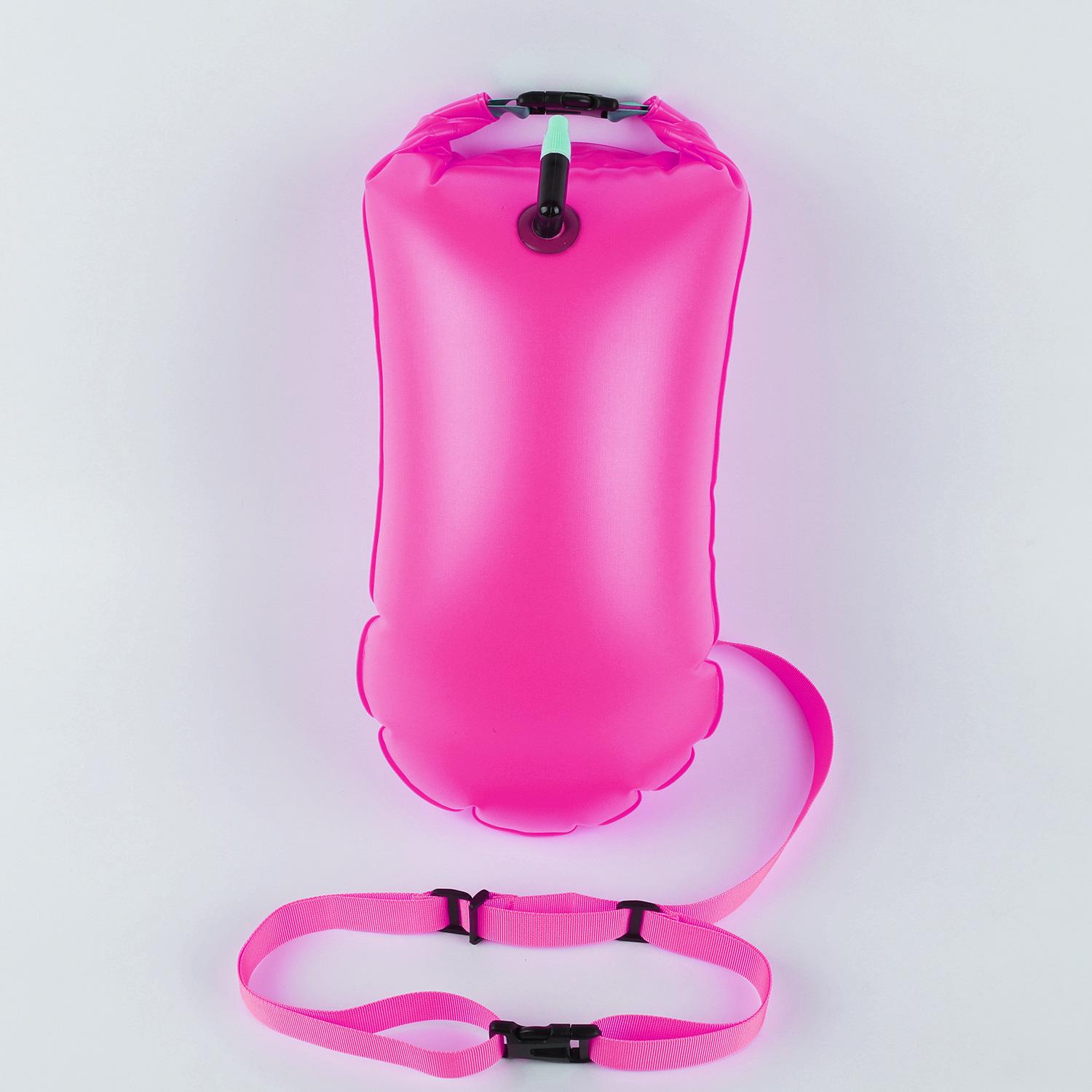 

Однокамерный плавательный буй: Легко надуваемый воздушный клапан, водонепроницаемый буй «Следуй за мной» и дрейфующий мешок розы красного