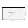 Soft 16:9 Thicken Projector Screen Polyester White Portable Projector Screen Foldable Non Crease Projection Screen