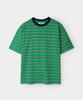 INDUST Striped Half T-Shirt_8 Colors (B Type)